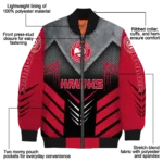 atlanta hawks arrow layer red black bomber jacket best selling