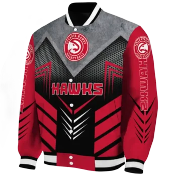 atlanta hawks arrow layer red black varsity jacket best selling.webp