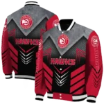 atlanta hawks arrow layer red black varsity jacket best selling.webp