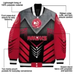 atlanta hawks arrow layer red black varsity jacket best selling.webp