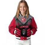 atlanta hawks arrow layer red black varsity jacket best selling.webp