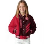 atlanta hawks triple side stripes red black varsity jacket best selling.webp