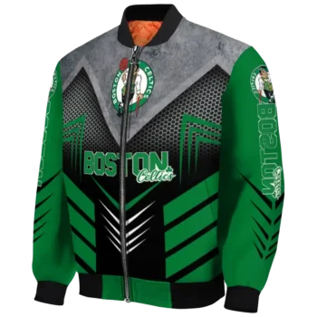 boston celtics arrow layer green black bomber jacket best selling