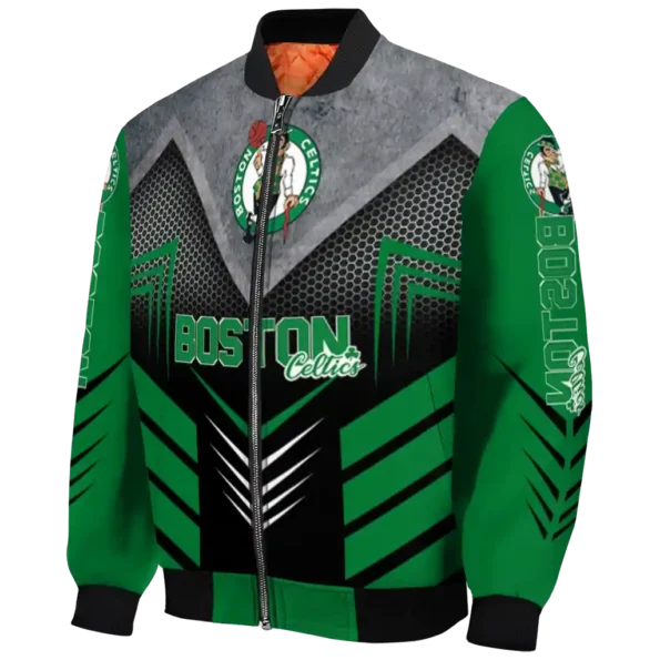 boston celtics arrow layer green black bomber jacket best selling