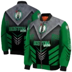 boston celtics arrow layer green black bomber jacket best selling