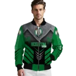 boston celtics arrow layer green black bomber jacket best selling