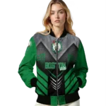 boston celtics arrow layer green black bomber jacket best selling