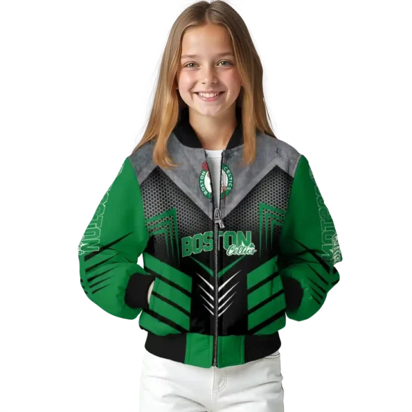 boston celtics arrow layer green black bomber jacket top rated