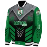 boston celtics arrow layer green black varsity jacket best selling.webp