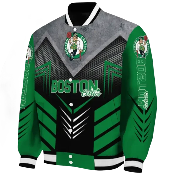boston celtics arrow layer green black varsity jacket best selling.webp