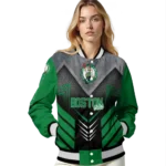 boston celtics arrow layer green black varsity jacket best selling.webp