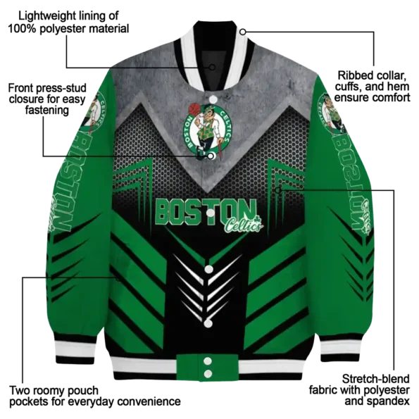 boston celtics arrow layer green black varsity jacket new arrival.webp