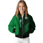 boston celtics triple side stripes green black bomber jacket best selling