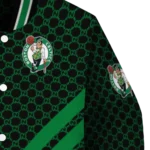 boston celtics triple side stripes green black varsity jacket best selling.webp
