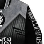 brooklyn nets arrow layer black varsity jacket best selling.webp