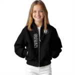 brooklyn nets triple side stripes black bomber jacket best selling