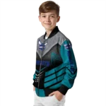 charlotte hornets arrow layer teal black bomber jacket best selling