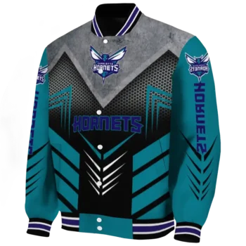 charlotte hornets arrow layer teal black varsity jacket best selling.webp