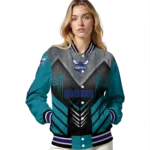charlotte hornets arrow layer teal black varsity jacket best selling.webp