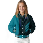 charlotte hornets triple side stripes teal black varsity jacket best selling.webp