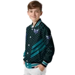 charlotte hornets triple side stripes teal black varsity jacket best selling.webp