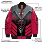 chicago bulls arrow layer red black bomber jacket best selling
