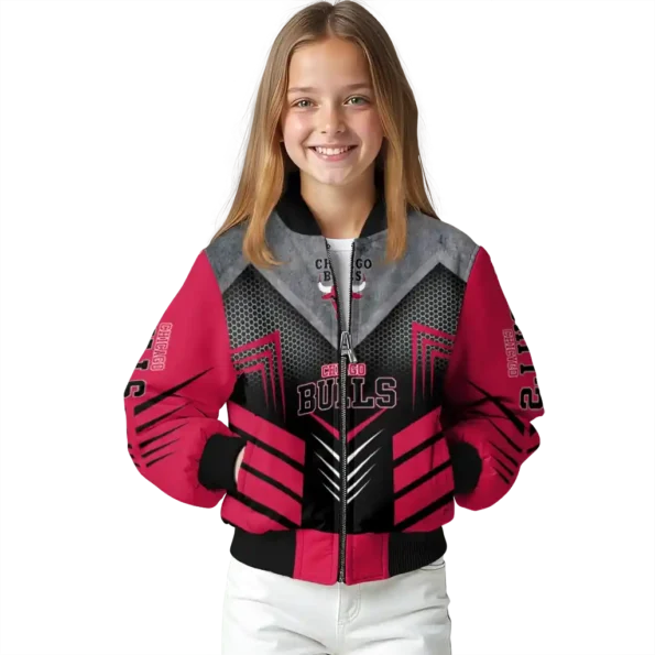 chicago bulls arrow layer red black bomber jacket top rated