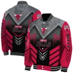 chicago bulls arrow layer red black varsity jacket best selling.webp