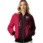 chicago bulls triple side stripes red black bomber jacket best selling