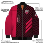 chicago bulls triple side stripes red black bomber jacket best selling