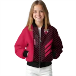 chicago bulls triple side stripes red black bomber jacket best selling