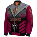 cleveland cavaliers arrow layer wine black bomber jacket best selling