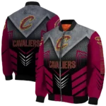 cleveland cavaliers arrow layer wine black bomber jacket best selling