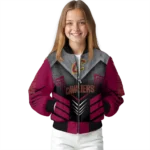 cleveland cavaliers arrow layer wine black bomber jacket best selling