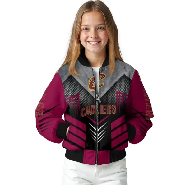 cleveland cavaliers arrow layer wine black bomber jacket top rated