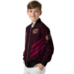 cleveland cavaliers triple side stripes wine black bomber jacket best selling