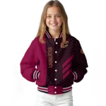 cleveland cavaliers triple side stripes wine black varsity jacket best selling.webp