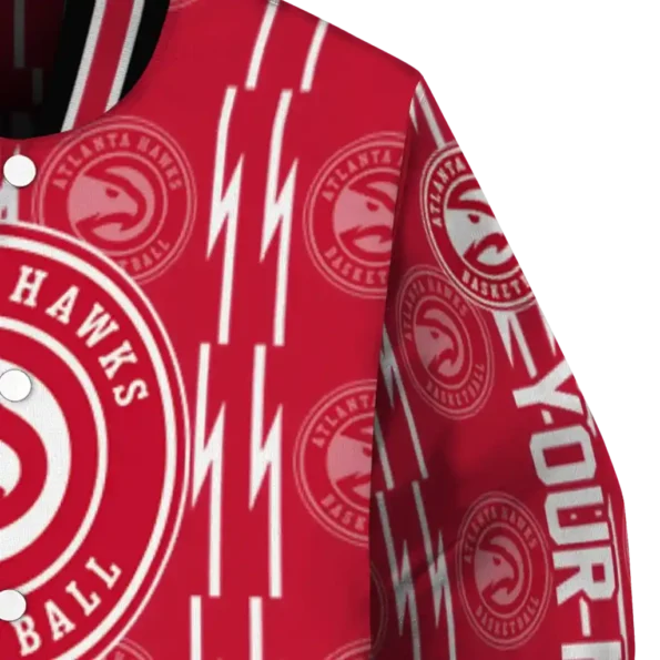 custom atlanta hawks bolt stripe red varsity jacket premium grade.webp