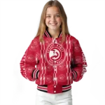 custom atlanta hawks bolt stripe red varsity jacket best selling.webp