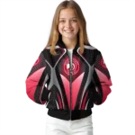 custom atlanta hawks mesh chest black bomber jacket best selling