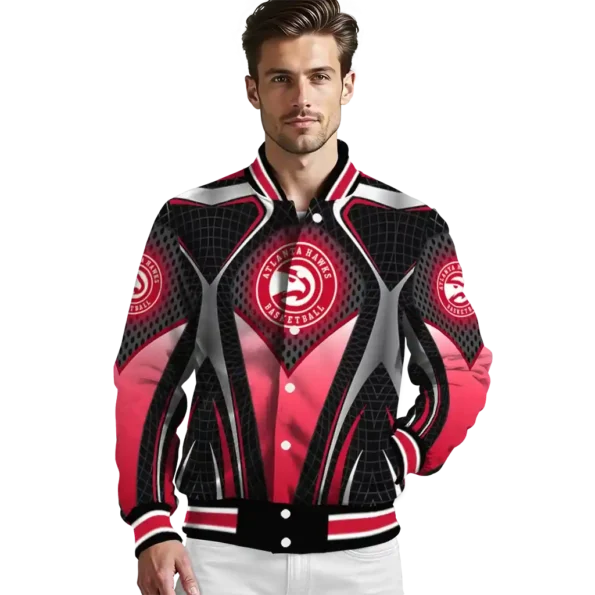 custom atlanta hawks mesh chest black varsity jacket high quality.webp