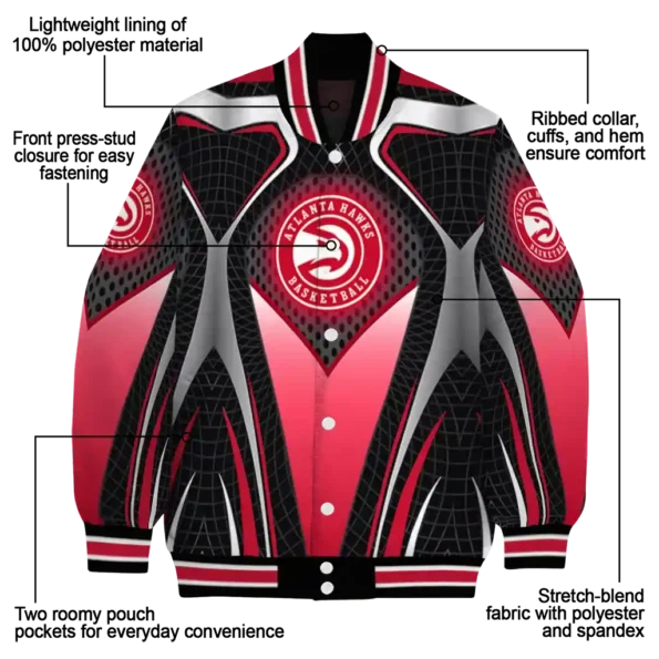 custom atlanta hawks mesh chest black varsity jacket new arrival.webp