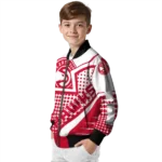 custom atlanta hawks star burst red bomber jacket best selling