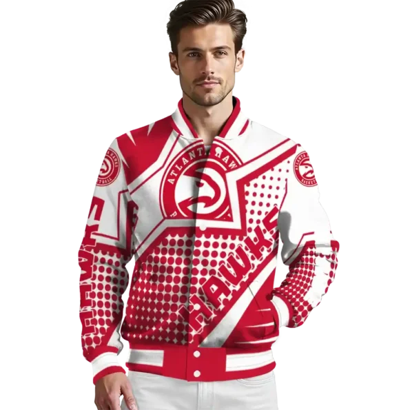 custom atlanta hawks star burst red varsity jacket high quality.webp