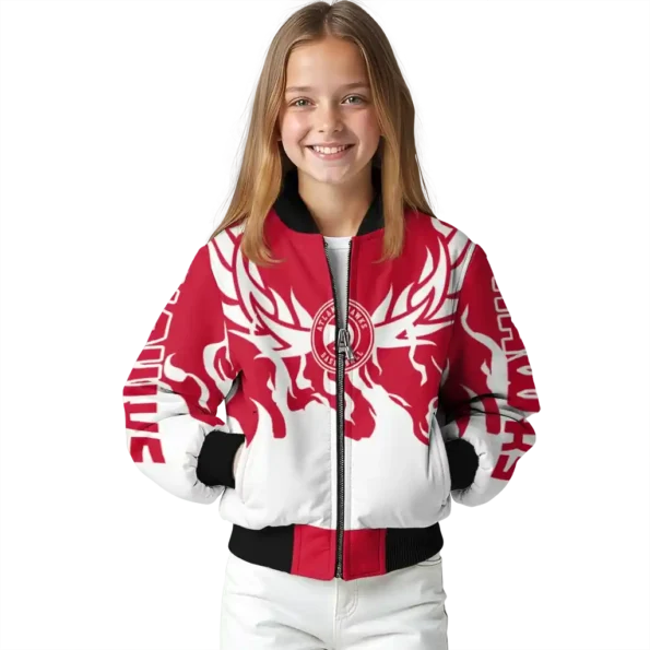 custom atlanta hawks winged blaze red white bomber jacket top rated