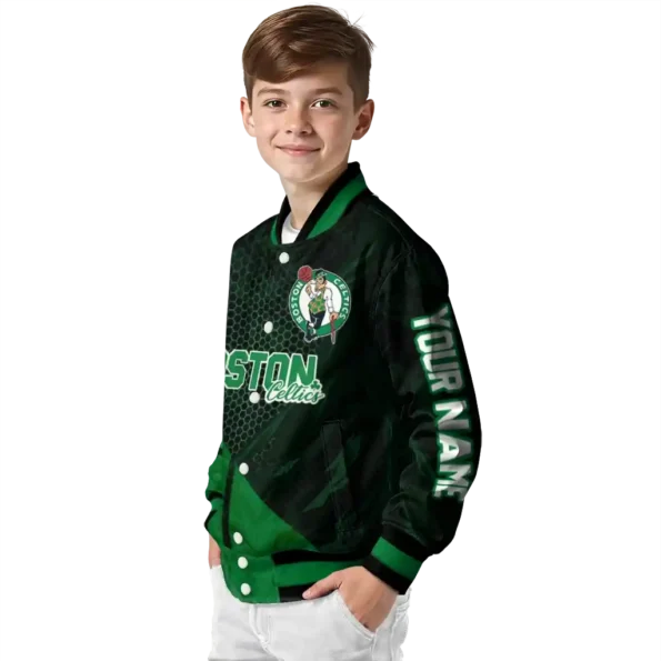 custom boston celtics hexagon mesh green black varsity jacket trendy.webp
