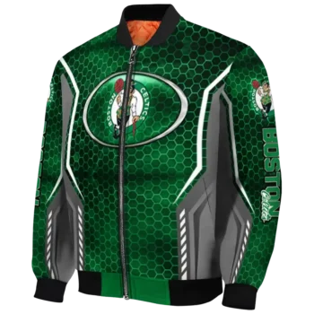 custom boston celtics power plate green bomber jacket best selling