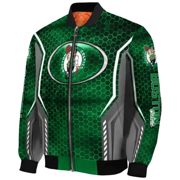 custom boston celtics power plate green bomber jacket best selling