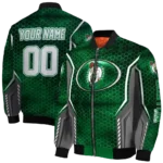 custom boston celtics power plate green bomber jacket best selling