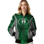 custom boston celtics power plate green bomber jacket best selling